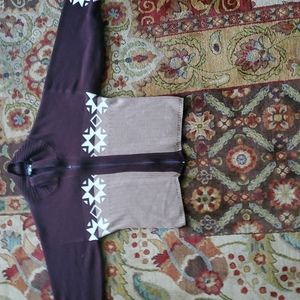 VNTG GAS FULL ZIP TURTLENECK SWEATER